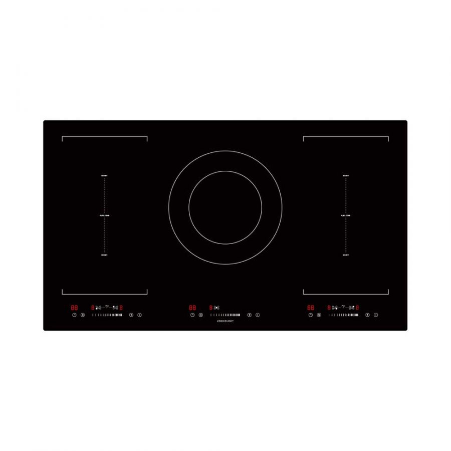 Cookology 90cm Dual Ring Induction Hob - Black | Cookology