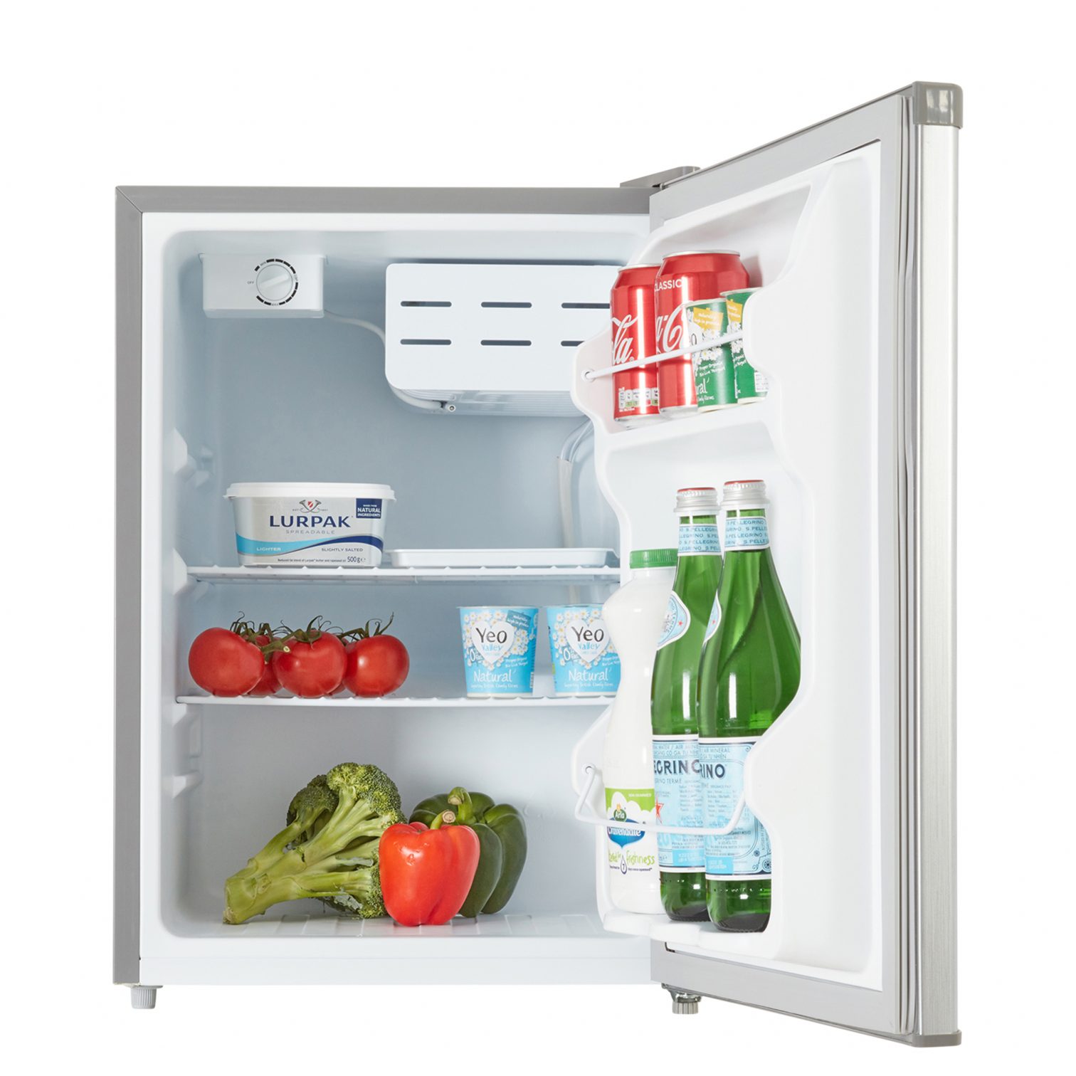 65L Stainless Steel Table Top Mini Fridge Cookology