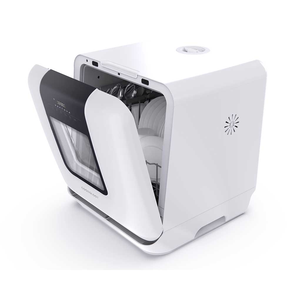3 Place Setting White Mini Table Top Dishwasher With Window