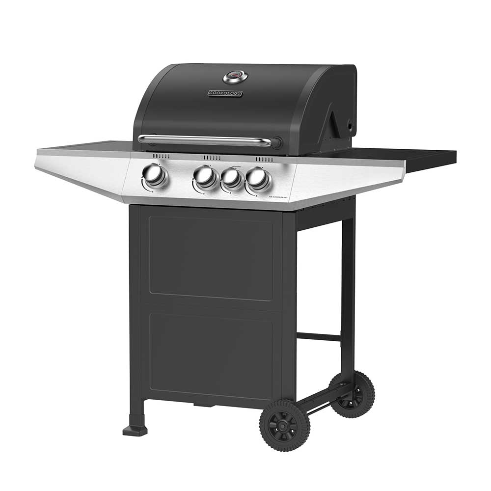 Tennessee 3 Burner Gas BBQ With Side Burner Cookology