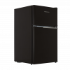Cookology black under counter fridge freezer