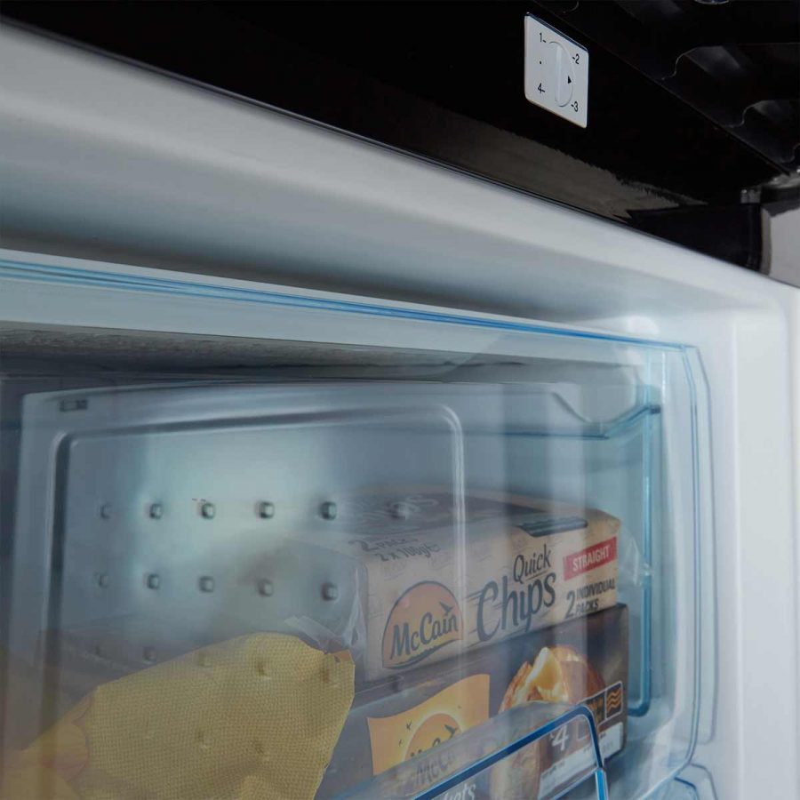 86L Undercounter Freezer - Black | Cookology