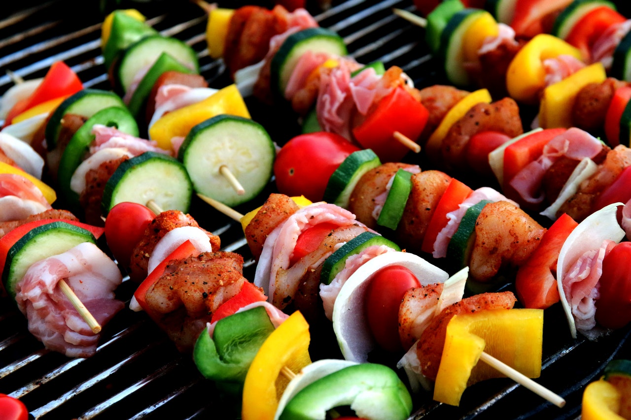 Outdoor gas BBQ grill