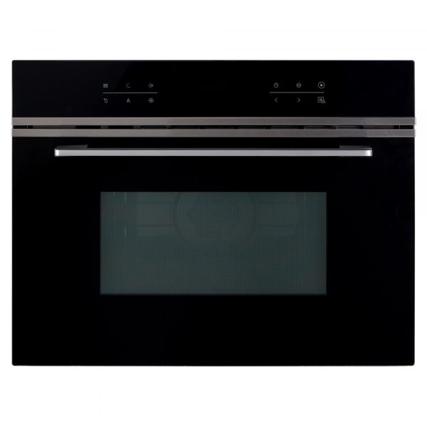 72L BuiltIn Electric Oven & 44L Compact Microwave Oven Pack Black