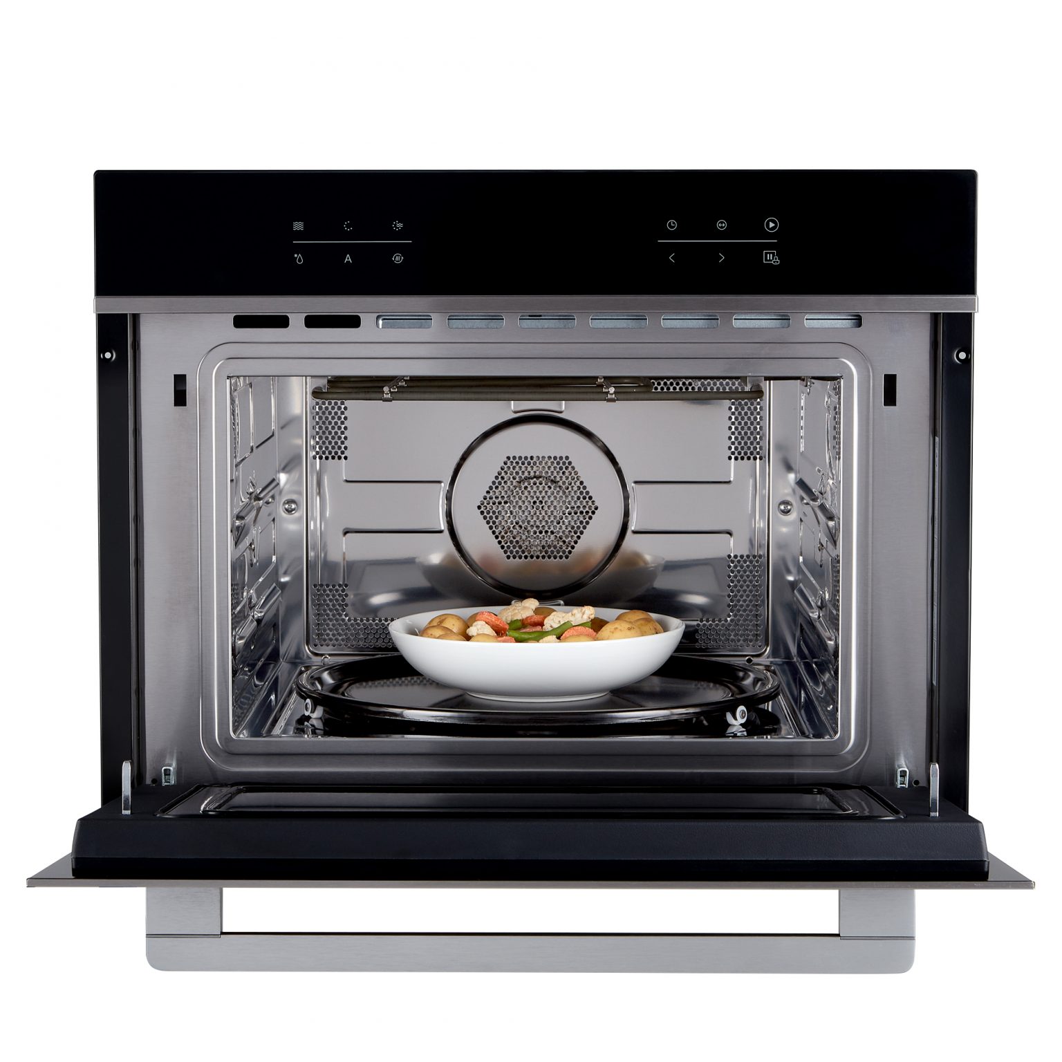 72L Built-In Electric Oven & 44L Compact Microwave Oven Pack - Black ...