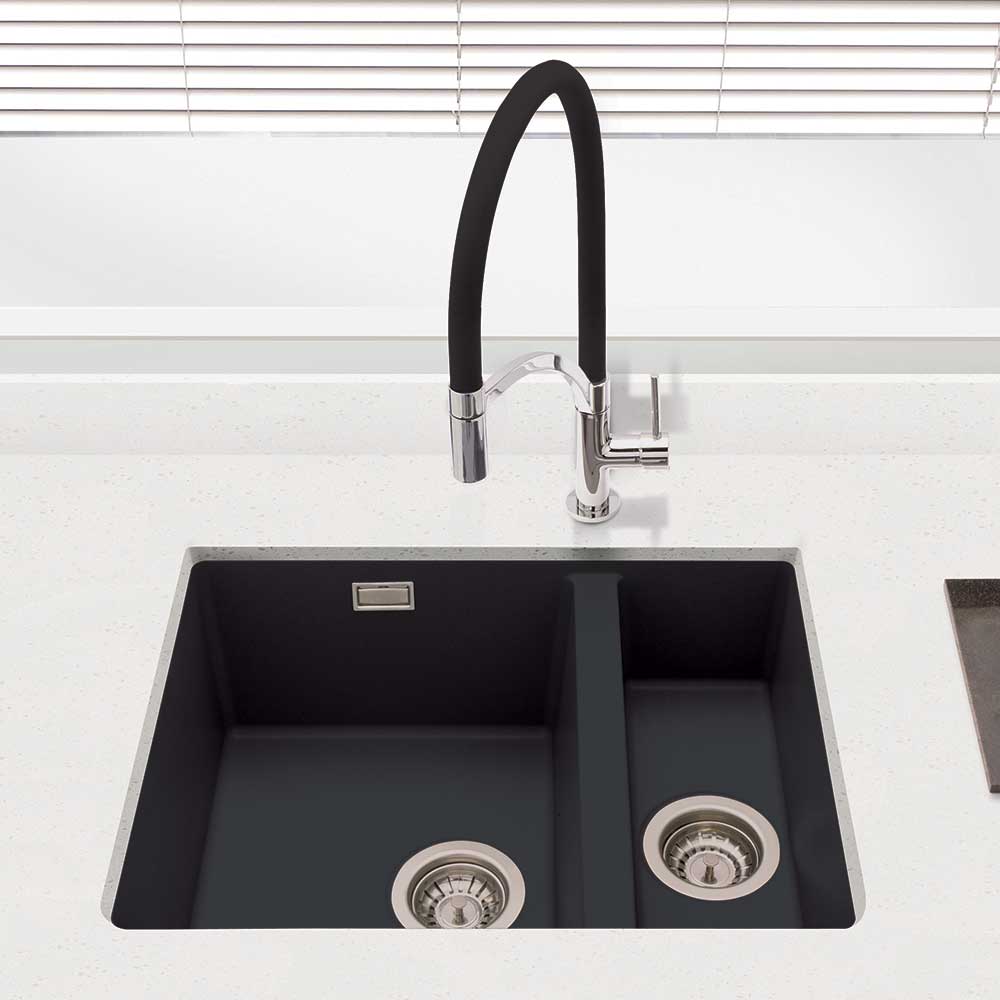 Cookology  Lucca Granite Sink - Black