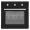 60cm Black Built-In Electric Fan Oven