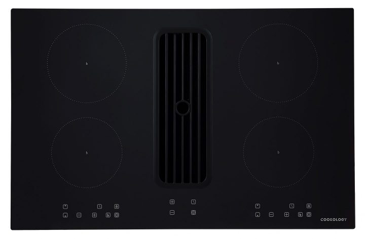 Cookology A+ Energy Rated - 80cm Induction Downdraft Cooktop – Black