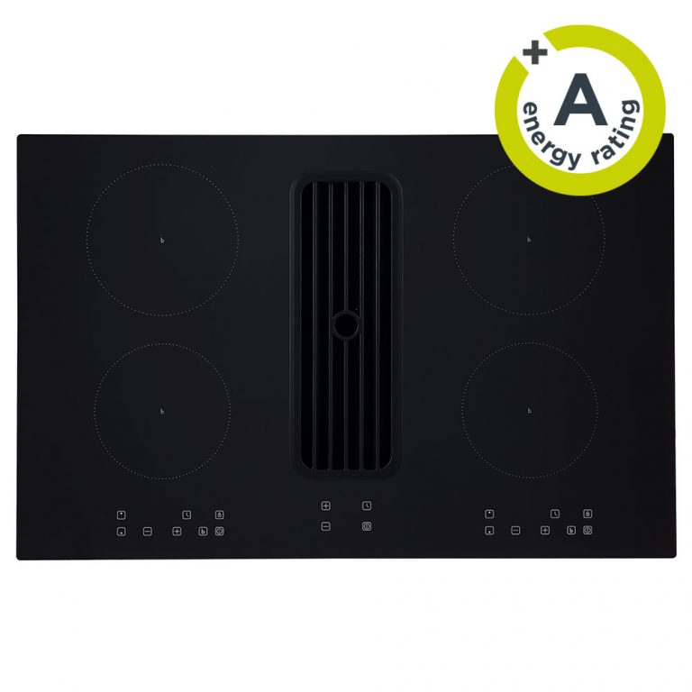 Cookology A+ Energy Rated 80cm Induction Downdraft Cooktop Black