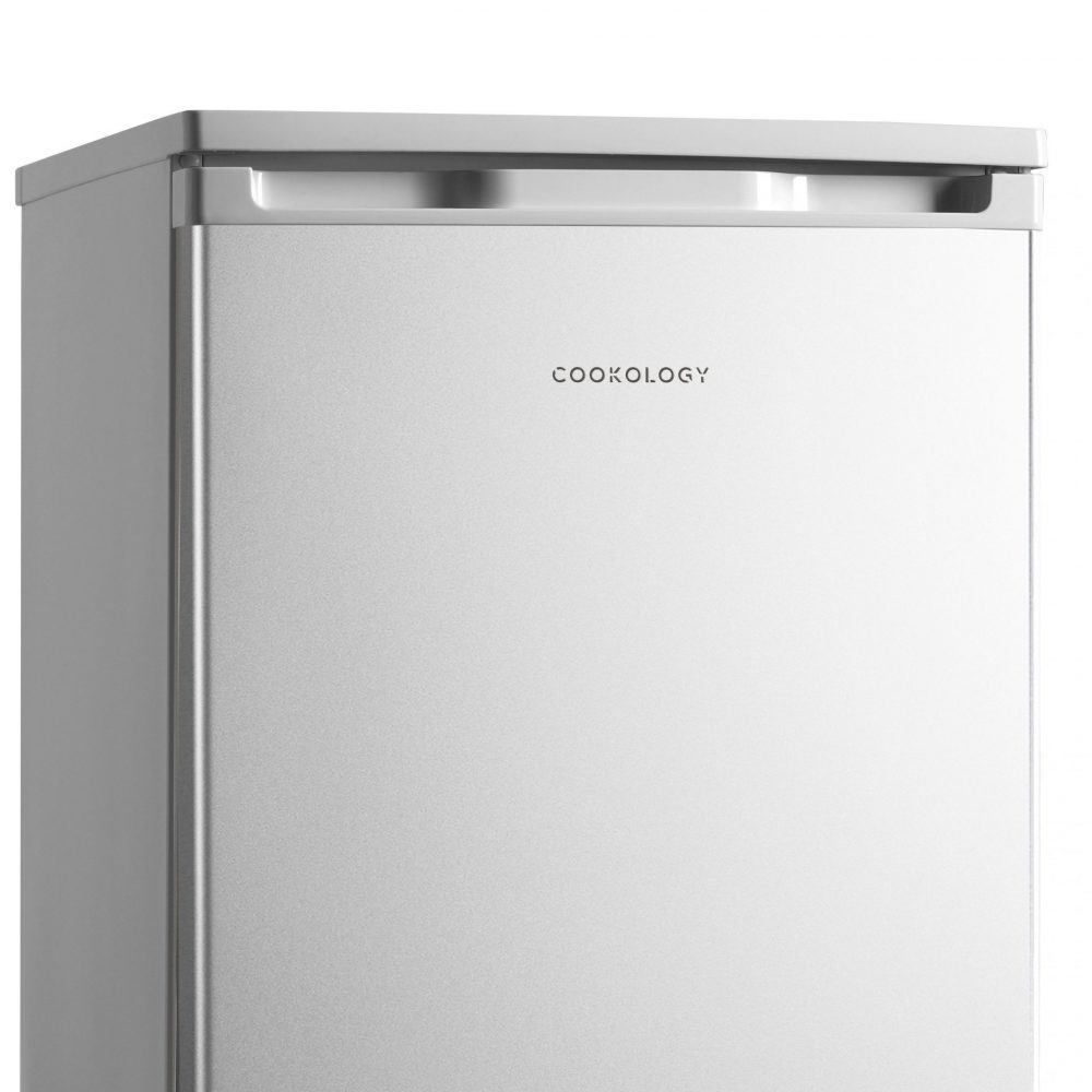 113L Silver Under Counter Fridge With Ice Box Cookology