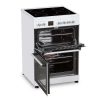 Cookology 60cm Double Oven Freestanding Cooker with Ceramic Top - White