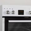 Cookology 60cm Double Oven Freestanding Cooker with Ceramic Top - White