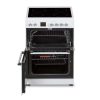 Cookology 60cm Double Oven Freestanding Cooker with Ceramic Top - White