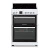 Cookology 60cm Double Oven Freestanding Cooker with Ceramic Top - White