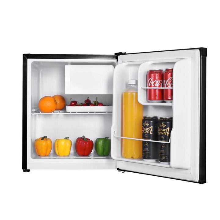 42L Black Mini Fridge With Chiller Box And Lock | Cookology