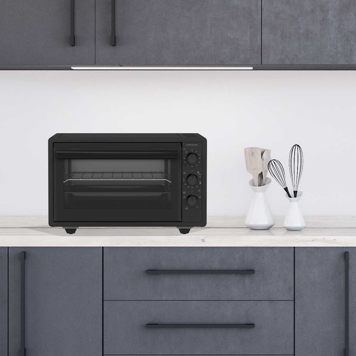 Cookology 37 Litre Electric Mini Oven - Black