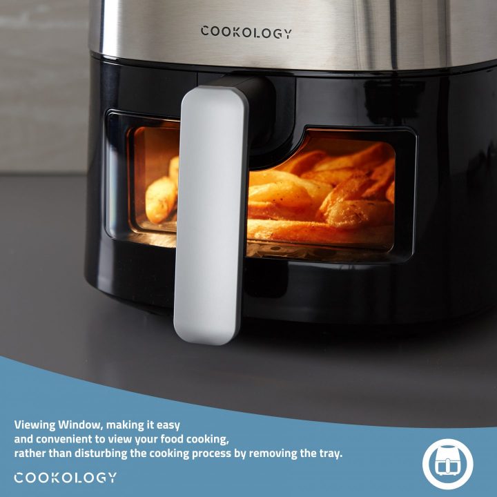 Digital air fryer cooking chips