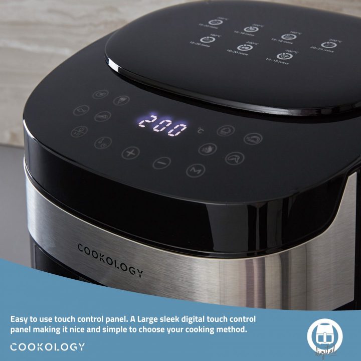 digital air fryer display