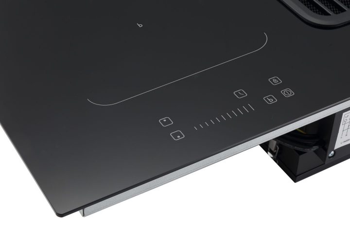 Cookology A+ Energy Rated - 80cm Induction Downdraft Cooktop with Bridging Zone – Black