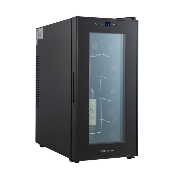 Cookology 28L Thermo Electric Wine Cooler - 10 Bottle Capacity - Black