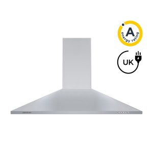 90cm Chimney Cooker Hood A Energy Rated - Stainless Steel