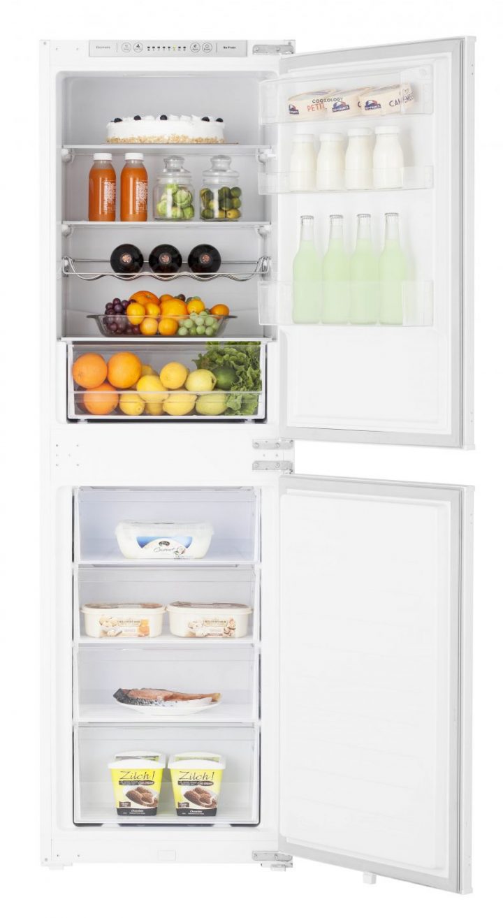 Cookology Built-in Integrated 50/50 Fridge Freezer open doors