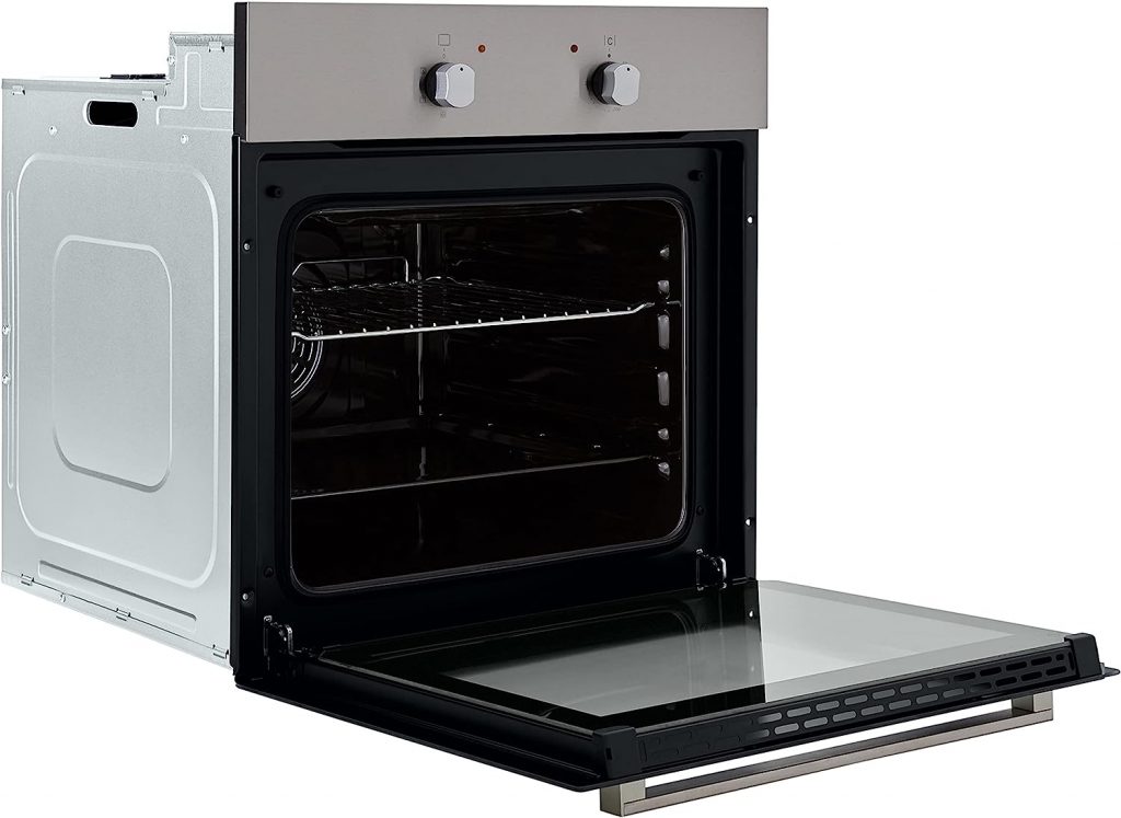 60cm Built-In Electric Fan Oven - Stainless Steel | Cookology