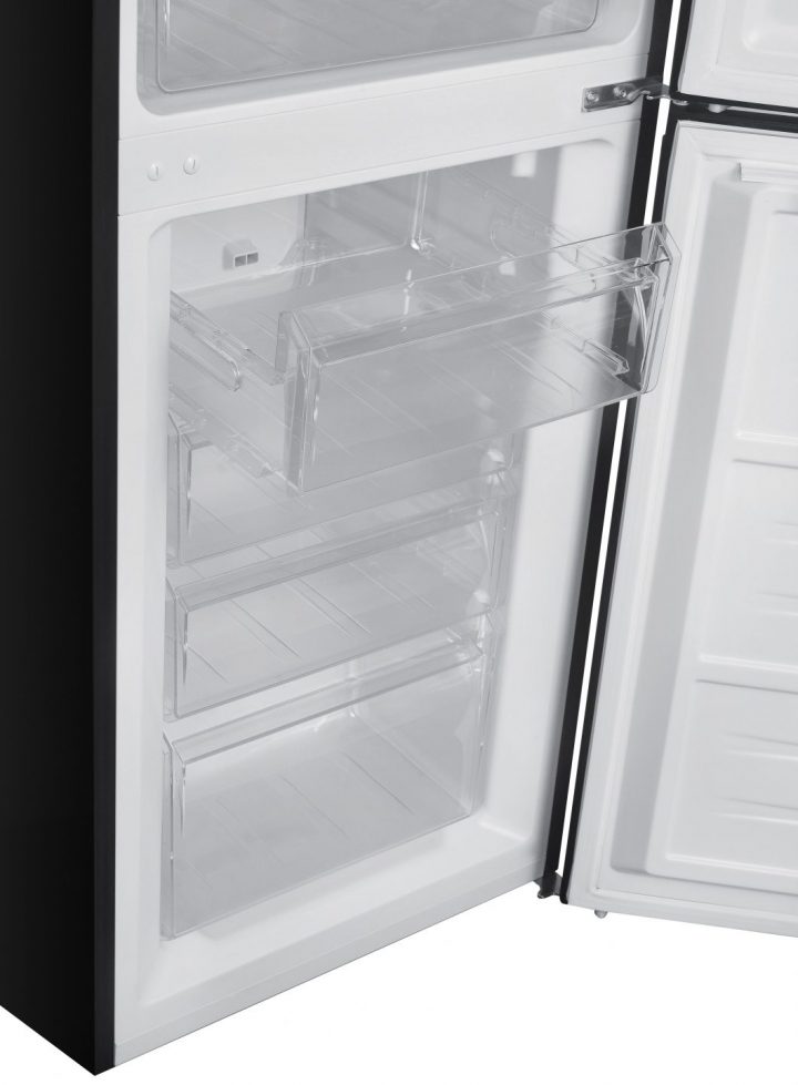 Cookology Black 50/50 Freestanding Fridge Freezer - drawers