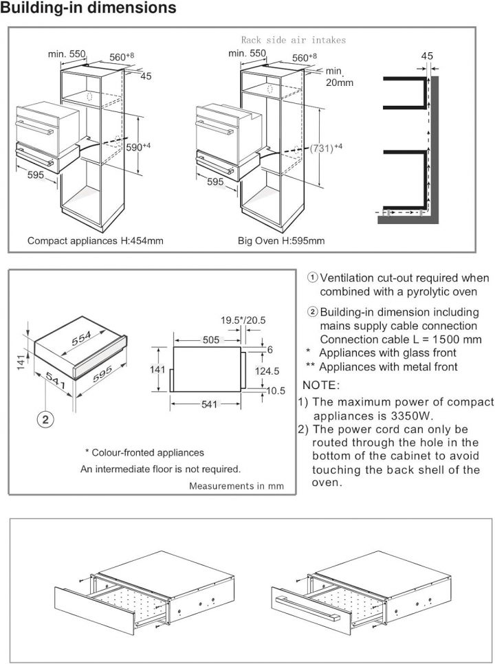 Warming Drawer installation