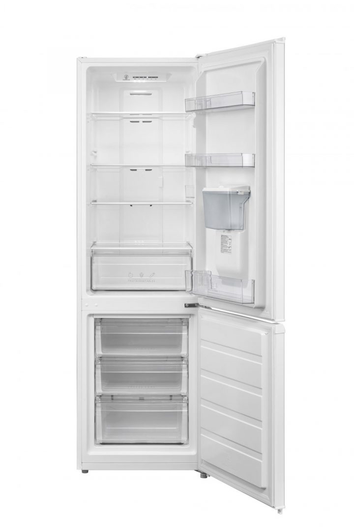 CFF268WDWH Freestanding Fridge Freezer with open doors