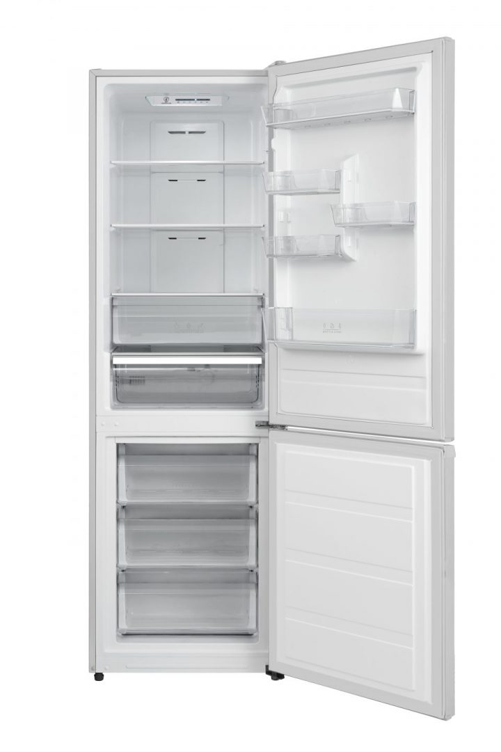 CFF310WH Freestanding Fridge Freezer with open doors