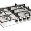 side view of GH606SS gas hob