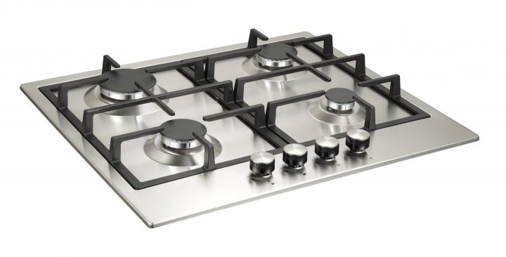 side view of GH606SS gas hob