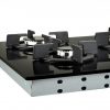side view of GGH906BK gas on glass hob
