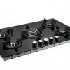 side view of GGH906BK gas on glass hob