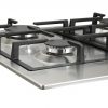 side view of GH606SS gas hob