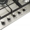 close up of GH906SS gas hob