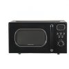 black retro microwave front view