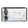 black retro microwave back view