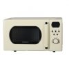 cream retro microwave front view