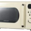 cream retro microwave