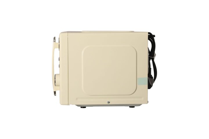 cream retro microwave side view
