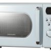 baby blue retro microwave