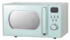 mint green retro microwave