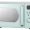 mint green retro microwave