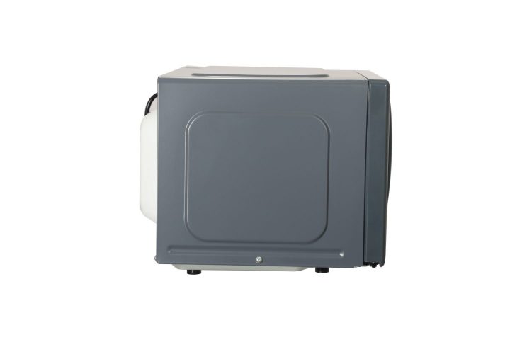 grey retro microwave side view