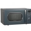grey retro microwave front view
