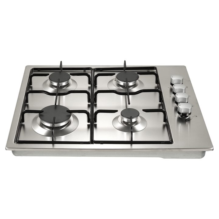 gas hob front angled view