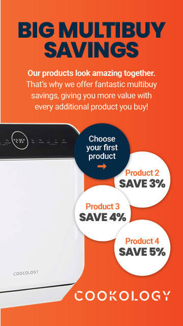 Cookology products are designed to look amazing together. You can build your personalised bundle by adding a product from each category and <span>getting a discount</span> on the whole lot.