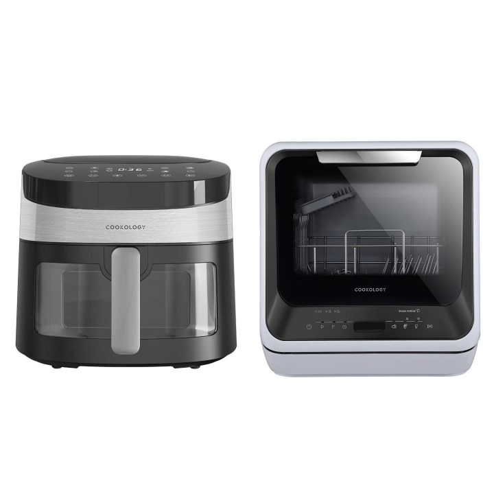 CAF72DI CMDW2BK mini dishwasher and air fryer bundle